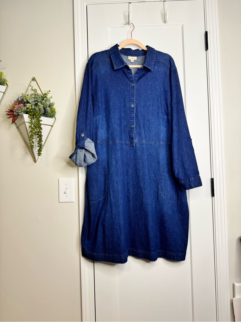 J. Jill Dark Denim Dress (undersized)